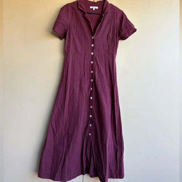 Madewell gauze button up midi dress - Picture 1 of 4